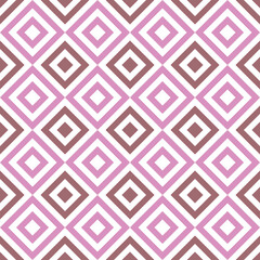 Seamless geometric pattern with line rhombus on purple background. Print for fabric background, textile