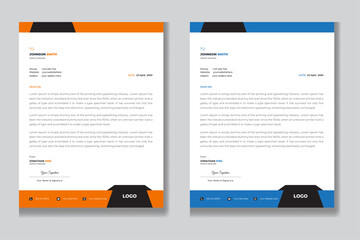 vectors and corporate letterhead template design