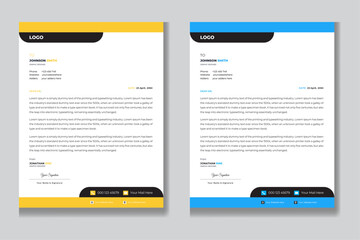 vectors and corporate letterhead template design