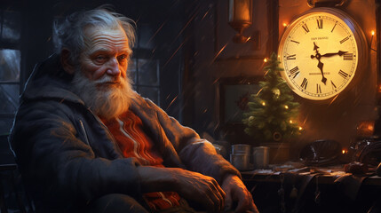 Obraz premium Senior couple at Christmas time.