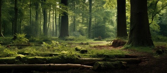 forest With copyspace for text - obrazy, fototapety, plakaty