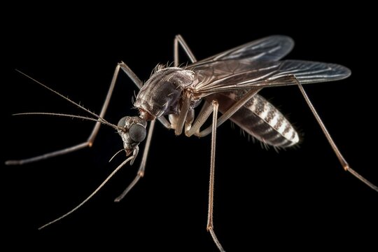 Image of an entire mosquito insect. Generative AI