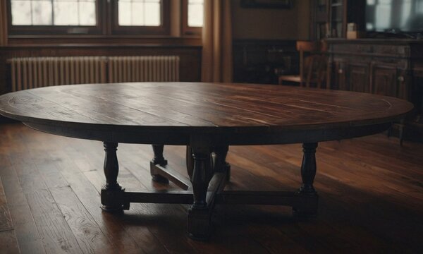 Professional design background with expensive wood. Dark wood table