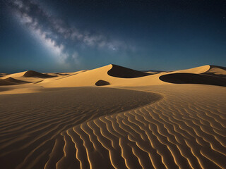 Naklejka premium An image of a serene desert landscape UHD wallpaper Stock Photographic Image