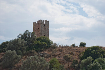 Athens, Greece / September 2023: Thirteenth century Frankish tower of the De LaRoche monarch in...