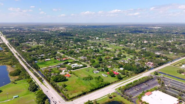 Aerial video Southwest Ranches Broward County Florida