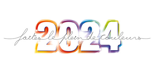 CARTE DE VOEUX 2024 COLORÉE