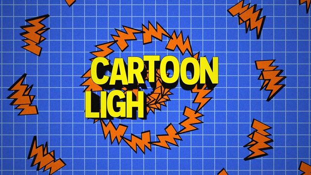 Cartoon Lighting Blueprint Title Intro Template