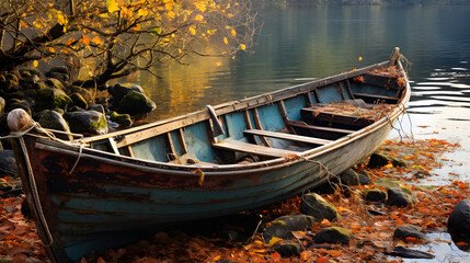 boat on the lake