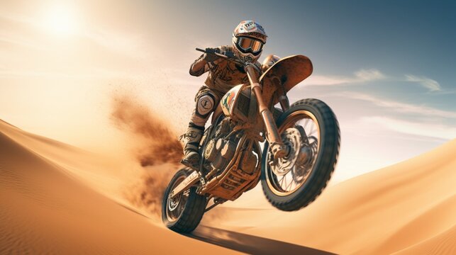 motocross rider on a motorcycle © chiku gallery