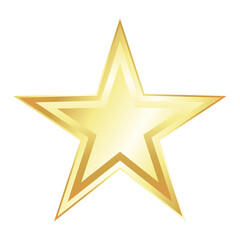 Obraz premium Golden pointed five pointed star unique holiday design