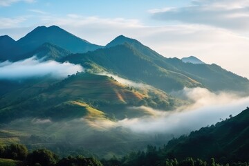 Amazing nature, Mountains and mist