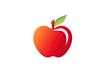 Obraz premium Minimalist Apple Logo for Health Food Store - Embodying the Essence of Freshness and Wellness, generative AI