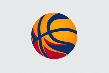 Sports Merchandise: Minimalistic Basketball Graphic Simplified for Optimal Search Impact, generative AI