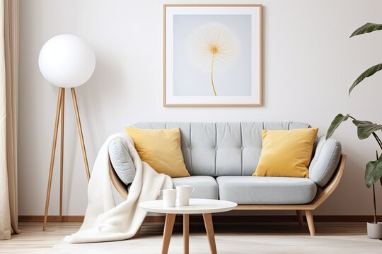 Dandelion Minimalist Home Decor: Stylishly Stylized Image for Your Modern Space, generative AI