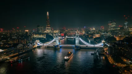 Fototapete Skyline Tower Bridge London at night  © edward
