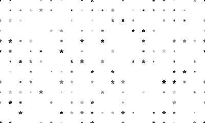 Seamless background pattern of evenly spaced black multiply symbols of different sizes and opacity. Illustration on transparent background