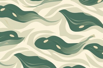 Frog Abstract Wallpaper: Charming and Minimalistic Nature-Themed Pattern, generative AI