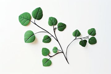 Obraz premium Minimalist St. Patrick's Day Decor: Charming Shamrock Graphic Transformation, generative AI