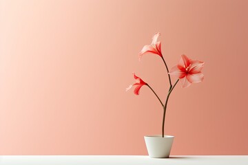Minimal Graphics of Spring Flowers: Embracing Nature's Beauty with Stunning Visuals, generative AI