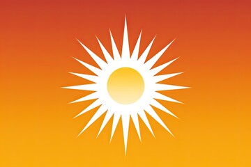 Modern Geometric Sun: Reinterpreted Logo for Solar Energy Company, generative AI