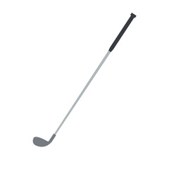 Vector flat golf stick isolated on white background