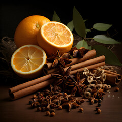 Spiced Infusion, Aromatic Cinnamon Sticks, Star Anise, and Orange Delight