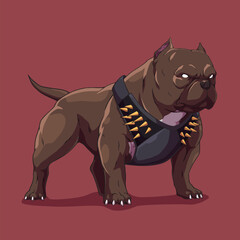 Dog american bully pitbull	