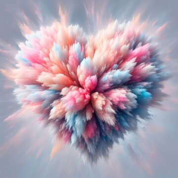 Vibrant petals dance in a whimsical canvas of fuchsia, bursting with an ethereal blend of art and nature