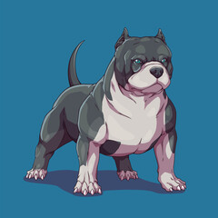 Dog american bully pitbull	