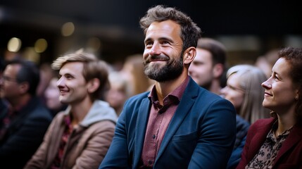 Obraz premium spectator looking in the room