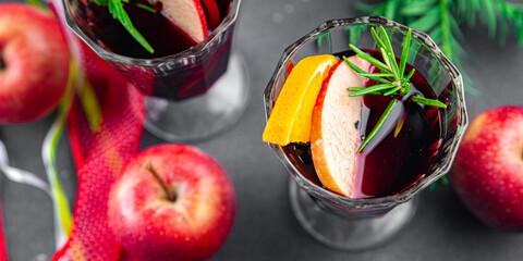 christmas apple cider mulled wine aperitif christmas hot drink sweet dessert cocktail holiday treat...