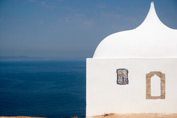detail of a chapel facing the sea