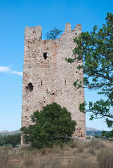 Athens, Greece / September 2023: Thirteenth century Frankish tower of the De LaRoche monarch in Athens. Medieval Greece. 