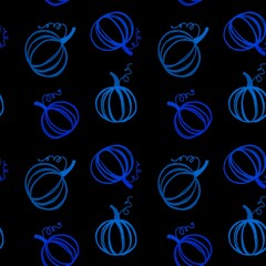 Autumn harvest vegetable seamless pumpkins pattern for wrapping paper and fabrics and linens and kids clothes