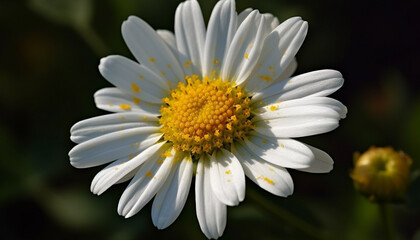 Obraz premium Vibrant gerbera daisy blossoms in uncultivated meadow, surrounded by chamomile generated by AI