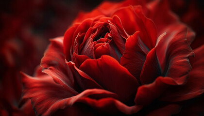 Naklejka premium Vibrant bouquet of multi colored flowers, celebrating love and growth generated by AI