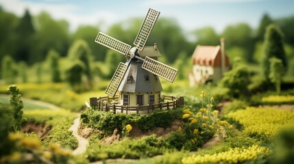 windmill in the countryside