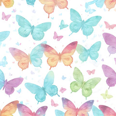 Fototapeta premium seamless pattern with butterflies