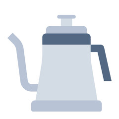 Kettle color flat icon