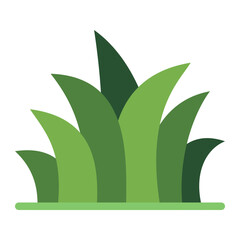 Grass color flat icon