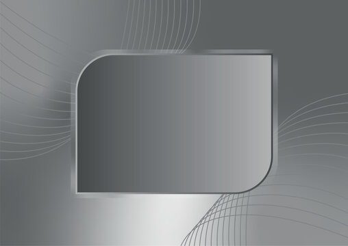 metallic plate, modern offer banner background, silver gradient background, technological and elegant background