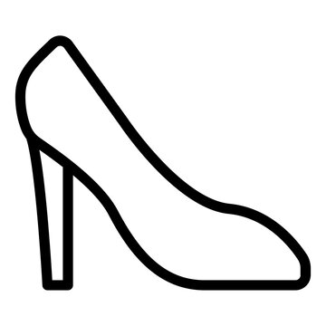 High Heels black outline icon