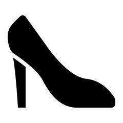 High Heels black solid glyph icon