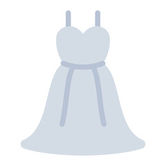 Wedding Dress color flat icon