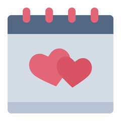 Calendar color flat icon