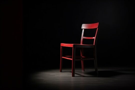 isolated chair on background. Generative AI