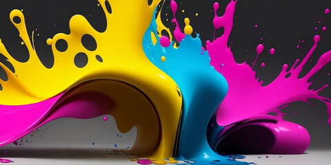CMYK color splashing