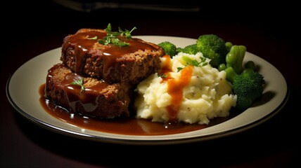 Homestyle Meatloaf and Mashed Potatoes