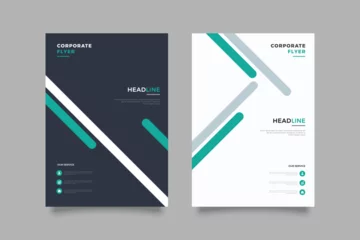 Poster annual report business coorporate flyer template cover design © Fauzi